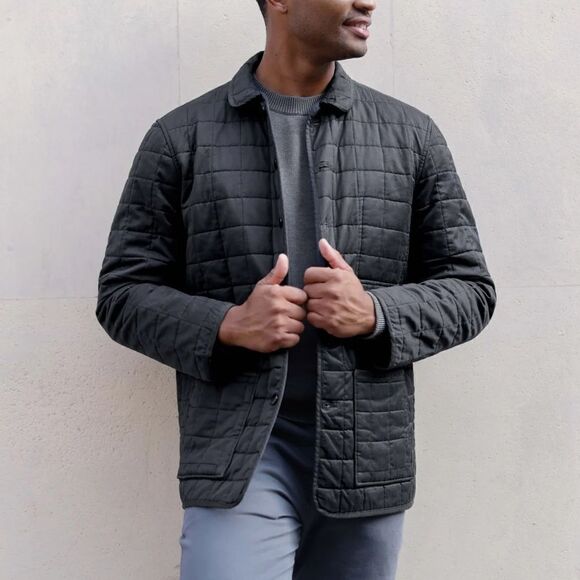 Alex Crane Quilted Kite Jacket Onyx Small - Picture 2 of 11